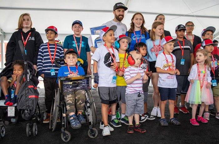 Image of children at a Make-A-Wish Canada event.